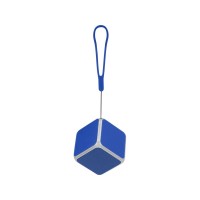 Портативная колонка Cube с подсветкой, синий