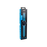Умные часы HIPER IoT Watch GTR, черный/голубой