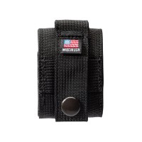 Набор ZIPPO: чёрная зажигалка Black Crackle® и чёрный нейлоновый чехол, в подарочной коробке