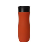 Вакуумная термокружка с кнопкой Streamline, Waterline, soft-touch, тубус, красный