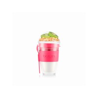 JOYCUP BREAKFAST. Стакан для йогурта 250 мл, розовый