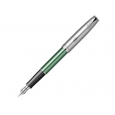 Перьевая ручка Parker Sonnet Essentials Green SB Steel CT, перо: F, цвет чернил: black, в подарочной упаковке.