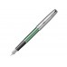 Перьевая ручка Parker Sonnet Essentials Green SB Steel CT, перо: F, цвет чернил: black, в подарочной упаковке.
