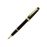 Перьевая ручка Cross Bailey Ligh Polished Black Resin and Gold Tone, перо F