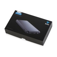 Внешний аккумулятор Forge, Evolt, металл, 10000mah, черный