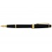 Перьевая ручка Cross Bailey Ligh Polished Black Resin and Gold Tone, перо F