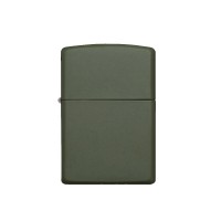 Зажигалка ZIPPO Classic с покрытием Green Matte, латунь/сталь, зелёная, матовая, 38x13x57 мм