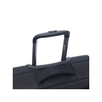 Чемодан TORBER Brosno, чёрный, нейлон 600D, 36,5 х 14 х 54 см, 32 л