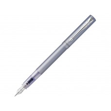 Перьевая ручка Parker Vector XL Silver Blue CT, цвет чернил blue, перо: F/M, в подарочной упаковке.