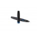 Перьевая ручка Parker IM Vibrant Rings Flame Blue, стержень:F, цвет чернил: blue, в подарочной упаковке.