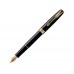 Перьевая ручка Parker Sonnet Black Lacquer GT, перо: F или М , цвет чернил: black, в подарочной упаковке
