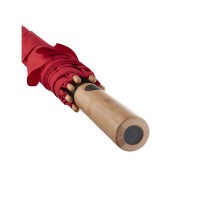 Бамбуковый зонт-трость Okobrella, красный