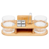 Набор для виски на бамбуковой подставке Boulevardier (Р)