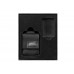 Набор ZIPPO: чёрная зажигалка Black Crackle® и чёрный нейлоновый чехол, в подарочной коробке
