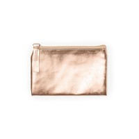 Кошелек MAUVE из полиуретана с глянцевой отделкой, розовое золото