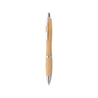 Шариковая ручка SAGANO из бамбука, серебристый