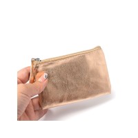 Кошелек MAUVE из полиуретана с глянцевой отделкой, розовое золото
