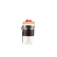 JOYCUP BREAKFAST. Стакан для йогурта 250 мл, темно-каштановый