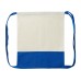Рюкзак-мешок Cotton из хлопка 170 г, натуральный/синий
