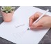 Вечный карандаш из переработанной бумаги Recycled pencil, белый (Р)