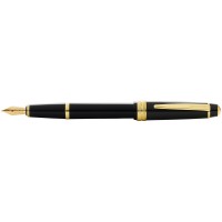 Перьевая ручка Cross Bailey Ligh Polished Black Resin and Gold Tone, перо F