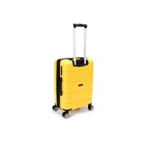 Чемодан TORBER В Отпуск, жёлтый, полипропилен, 40,5 х 25 х 62,5 см, 55 л