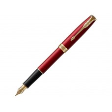Перьевая ручка Parker Sonnet Red GT Intense, перо: F, цвет чернил: black, в подарочной упаковке