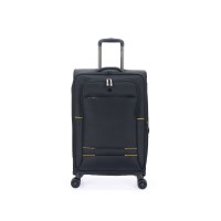 Чемодан TORBER Brosno, чёрный, нейлон 600D, 43,5 х 19 х 68 см, 56 л