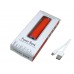 PB030 Универсальное зарядное устройство power bank  прямоугольной формы. 2600MAH. Оранжевый