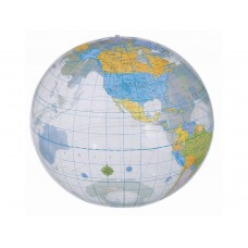 Мяч надувной пляжный Globe, разноцветный