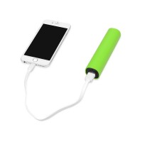 Портативное зарядное устройство Мьюзик, 5200 mAh, зеленое яблоко