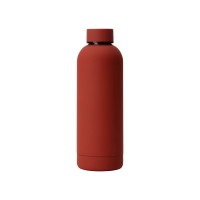 Вакуумная термобутылка Cask Waterline, soft touch, 500 мл, красный