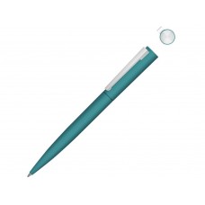 Металлическая шариковая ручка soft touch Brush gum, бирюзовый