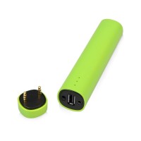 Портативное зарядное устройство Мьюзик, 5200 mAh, зеленое яблоко