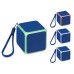 Портативная колонка Cube с подсветкой, синий