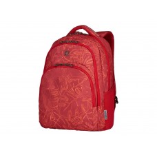 Рюкзак WENGER 16'', красный с рисунком, полиэстер, 34 x 26 x 47 см, 28 л